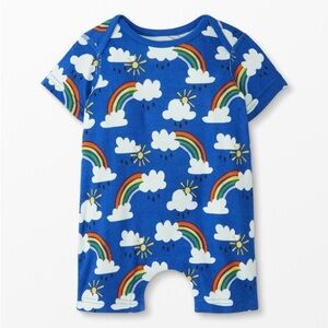 Hanna Andersson Rain or Shine Short Sleeved Romper 12-18mo